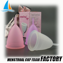 Copa menstrual de silicona reutilizable para sangre menstrual